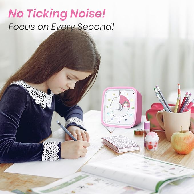Yunbaoit Visual Timer with Protective Case, Unicorn Disk 60 Minute Countdown - Image 6