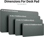 YSAGi Leather Desk Protector, Office Mat, Large Mouse Mat, Non-Slip PU Leather - Image 8