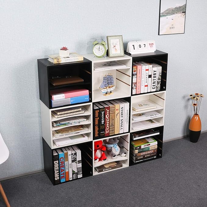 PAG Mail Sorter, Wood Countertop Literature Organizer, Office Supplies Desktop - Image 6