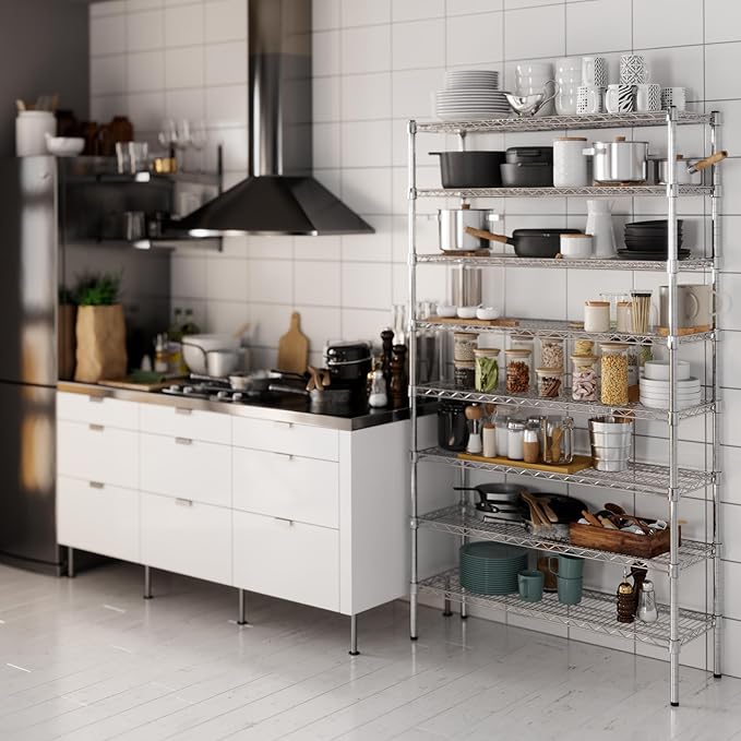 Regal Altair 14" Deep x 42" Wide x 74" Height Wire Shelving Kit | 8-Tier | NSF - Image 2