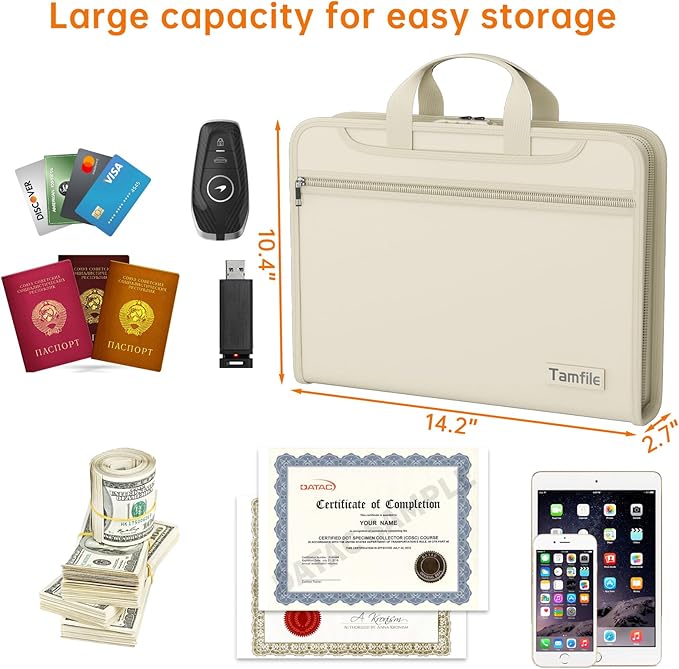 5200℉ Fireproof Accordion File Organizer - Image 5