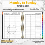 SUNEE 2026 Appointment Book, Quarter-Hourly, Weekly & Monthly - Image 2