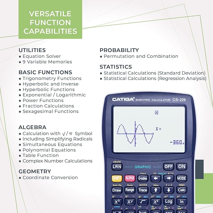 CATIGA CS229 Scientific Calculator - Image 4