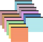 Lincia 12 Pcs 11" x 9.5" Legal Pads College Ruled Notepad Landscape Notebook by Lincia
