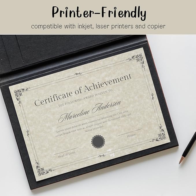 400 Sheets 8.5 x 11 In Parchment Paper 100 GSM Double-Sided Certificate Paper - Image 3