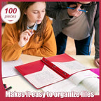 Lincia 100 Pcs Plastic Folders - Image 6