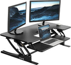 VIVO 42 inch Height Adjustable Stand Up Desk Converter, V Series, Quick Sit to by VIVO
