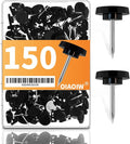 150 PCS Black Flat Push Pins for Wall Thumb Tacks for Walls Flat thumbtacks by OIAOIW