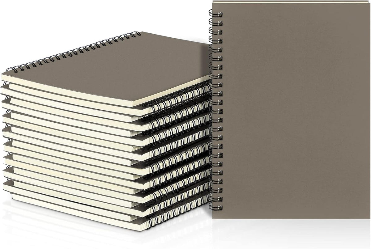 Yahenda 18 Pcs Spiral Notebook Bulk A5 Journal Lined 8.3'' x 5.5'' Writing
