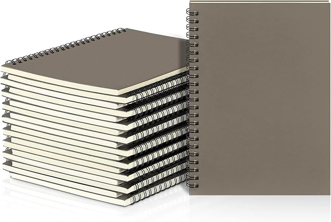 Yahenda 18 Pcs Spiral Notebook Bulk A5 Journal Lined 8.3'' x 5.5'' Writing by Yahenda