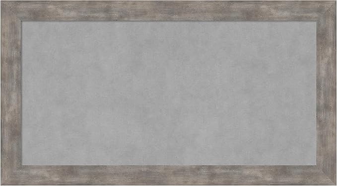 Amanti Art Silver Framed Magnetic Board 15x27 Small Vision Board by AmantiArt