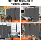 VEVOR Room Divider, 6 Panel Room Divider, Folding Privacy Screen and Portable - Image 6