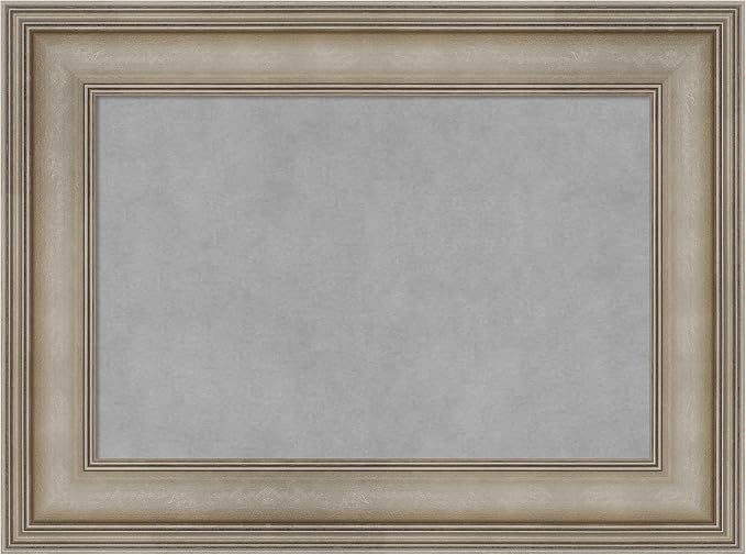 Amanti Art Silver Framed Magnetic Board 17x23 Small Vision Board by AmantiArt