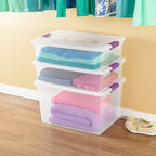 Sterilite 24-Pack 66 Quart ClearView Latch Box, Stackable Organizer Bins - Image 6