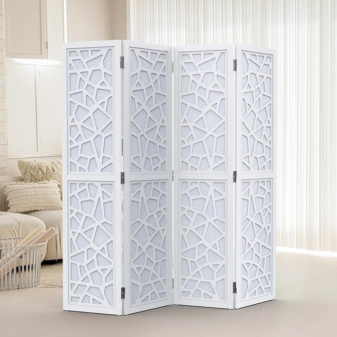 VINGLI 70'' H Room Divider, Non-Woven Fabric Privacy Screen, Indoor Partition - Image 2