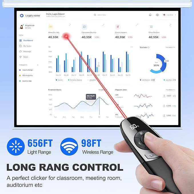 Rechargeable Wireless Presentation Clicker - Image 4