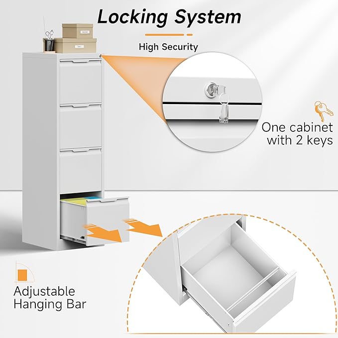 Bestoo 4-Drawer File Cabinet - Image 6