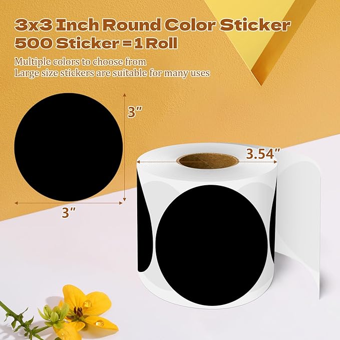 3 Inch Round Color Coding Labels - Image 2
