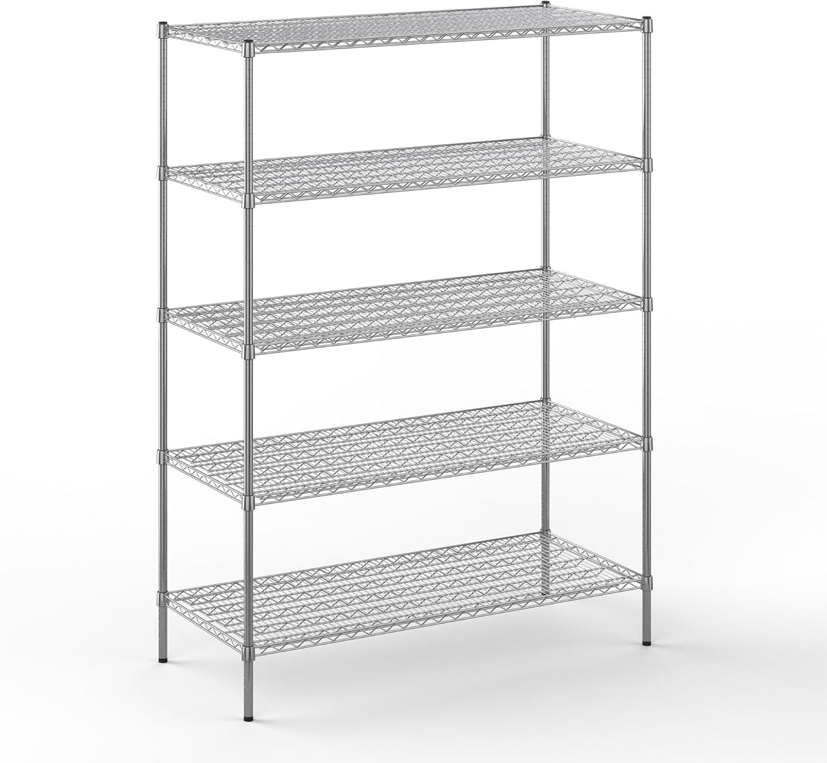 Regal Altair 24" Deep x 54" Wide x 74" Height Wire Shelving Kit | 5-Tier | NSF