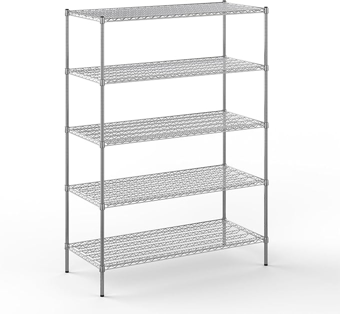 Regal Altair 24" Deep x 54" Wide x 74" Height Wire Shelving Kit | 5-Tier | NSF by Regal+Altair