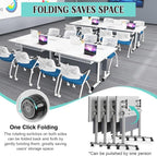 Conference Table, 55.1''Folding Conference Room Table - Image 3