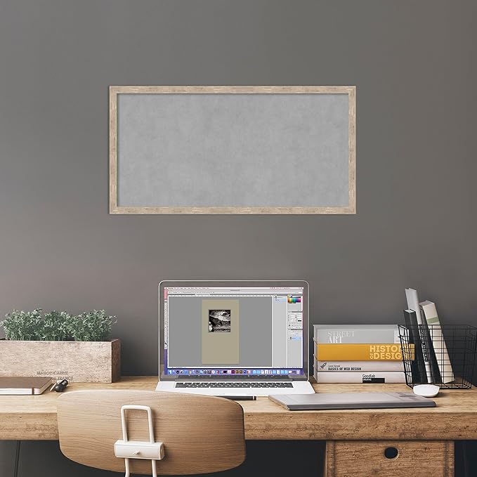 Amanti Art Silver Framed Magnetic Board 13x25 Small Vision Board - Image 6