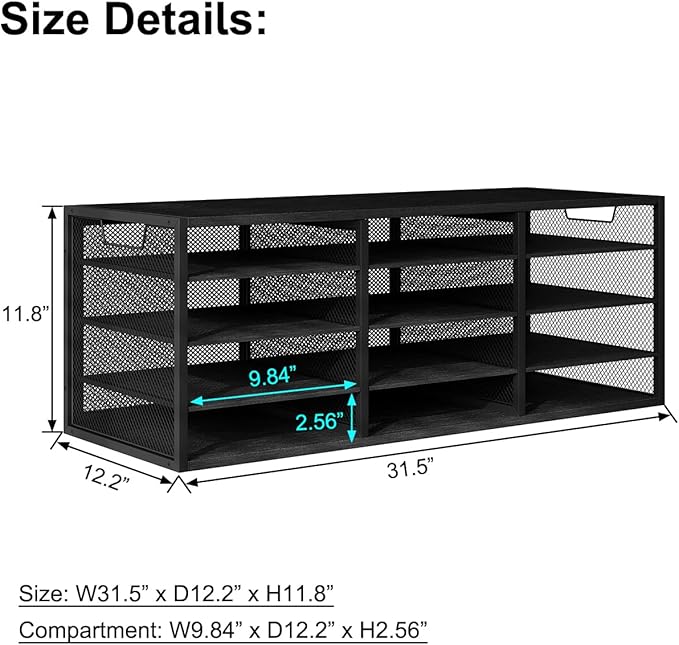 PAG-Mass Mail Sorter Adjustable Countertop Heavy Duty Literature Organizer - Image 5