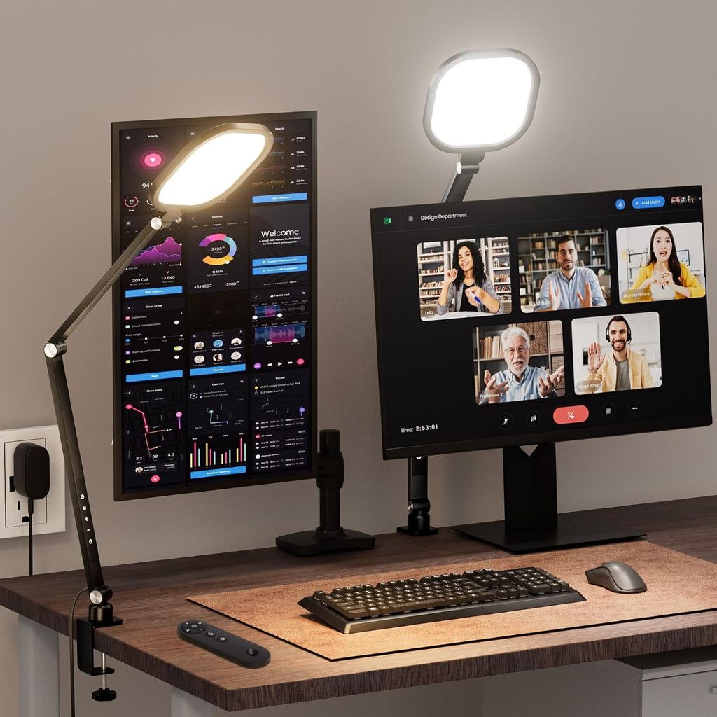 2 packs video conference light for computer, webcam, main product view