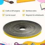 AmazingSpark Magnetic Tape Roll Thin Strips, 0.39 Inch x 66 Feet Magnetic Board - Image 5