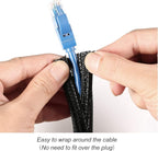 CrocSee 25ft - 1/4 inch Braided Cable Management Sleeve Cord Protector - - Image 2