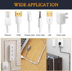 SOULWIT 50 Pcs Self Adhesive Cable Management Clips, Cable Organizers Sticky - Image 5
