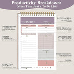 HAUTOCO 2 Packs to Do List Notepad, A5 to Do List Notebook - Image 3