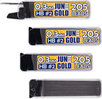 June Gold 820 Pieces, 0.3 mm HB #2 Lead Refills, 205 Pieces Per Dispenser by JuneGold