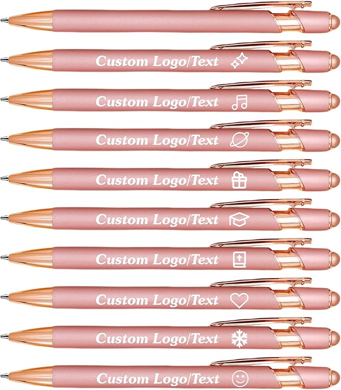 CRME Custom Engraved Ballpoint Pens Bulk Customized Metallic Printed Name Pens by Unknown