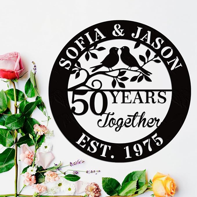 efcustomgifts Personalized 50th Anniversary Metal Signs - Image 6