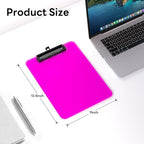 Zoenley A4 Plastic Clipboard Set of 12, Dark Colorful12.5 x 9" Letter Size - Image 2