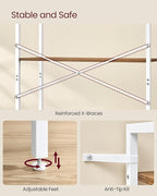 VASAGLE 6-Tier Bookshelf, Bookcase - Image 6