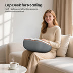 Tounee Book Holder Stand - Ultra Soft Lap Beanbag Pillow for Books, Tablets, iPads & Kindle - Hands-Free Reading & Viewing in Bed/Couch - Reduces Neck Strain - Perfect for Book & E-Readers Lovers