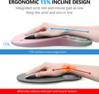 Laokiiy Mouse Pad with Wrist Rest & Keyboard Wrist Rest, Memory Foam