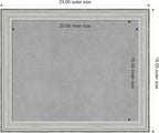 Amanti Art Silver Framed Magnetic Board 19x23 Small Vision Board - Image 3