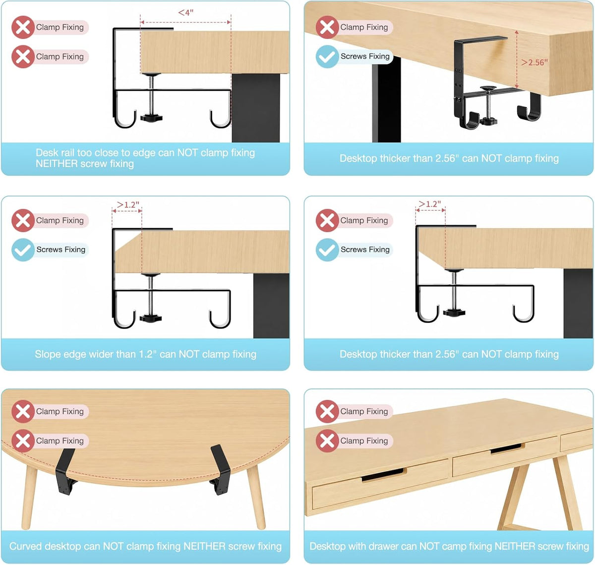 Under Desk Cable Management Tray No Drill, 30" Felt Standing Desk Cable ...