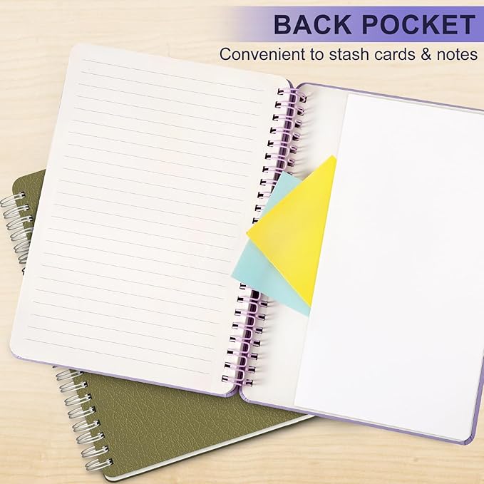 ABERLLS Purple Lined Spiral Journal Notebook - Image 5