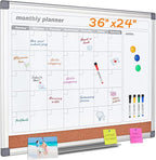 MAKELLO Dry Erase Calendar for Wall 36" x 24", Large Calendar Whiteboard by MAKELLO