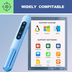 QUI Presentation Clicker for PowerPoint, RF 2.4GHz USB Wireless Presenter Remote - Image 6