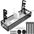 Under Desk Cable Management Tray, Cable Management Under Desk No Drill by Unknown
