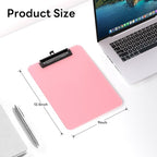 Zoenley A4 Plastic Clipboard Set of 12, A4 Clear 8.5 x 11 Clip Board - Image 2