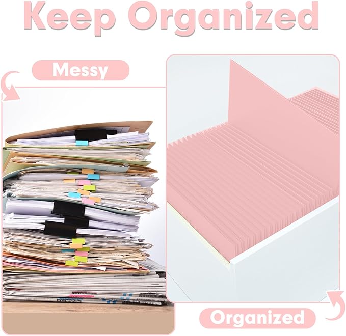 Two Pocket Folders, PANDRI 30 Pack 2 Pocket Folders, Letter Size Paper File - Image 3