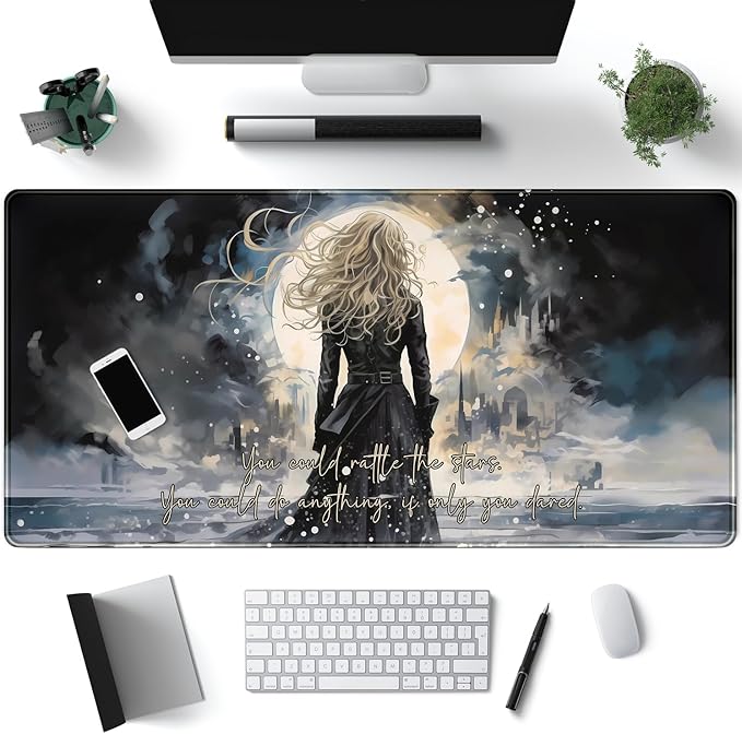 Dark Magic Large Mouse Pad Gaming MTG Playmat Original Paint Desk Mat Adventure by Mechanical+Cattle