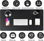 PU Leather Desk Pad Protector Gaming Mouse Pad Non Slip Desk Mat - Image 5
