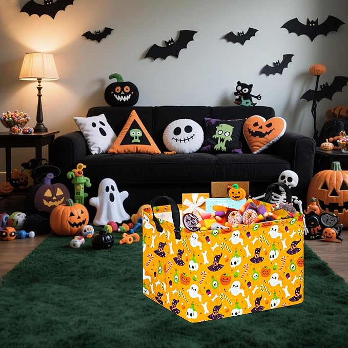 FUULOXE Halloween Empty Storage Basket - Image 4